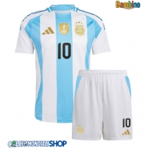 Maglie da calcio Argentina Lionel Messi #10 Prima Maglia Bambino Copa America 2024 Manica Corta (+ Pantaloni corti)